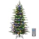 thumbnail image 3 of Costway Árbol de Navidad artificial de 180 cm con 714 puntas de ramas 260 luces LED 3 temporizadores remoto, 3 of 5
