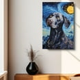 thumbnail image 4 of Thuan Pointer Dog Art Van Gogh-Inspired - Contemporary Abstract Modern Dog Wall Decor - Dog Painting Canvas Canvas Print 11x17 inches Unframed, 4 of 6