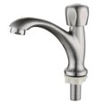 thumbnail image 1 of Shisuyan Robinets de Bassin 1Pcs Argent en Forme Simple pour Salle de Bain, 1 of 8
