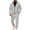 Gray, variant on Mens Sweatsuit Plus Size Zipper Hoodies Drawstring Elastic Waist Sweatpants Track Suits Comfy Casual Solid Color Outdoor Jogging Suits, S-3XL