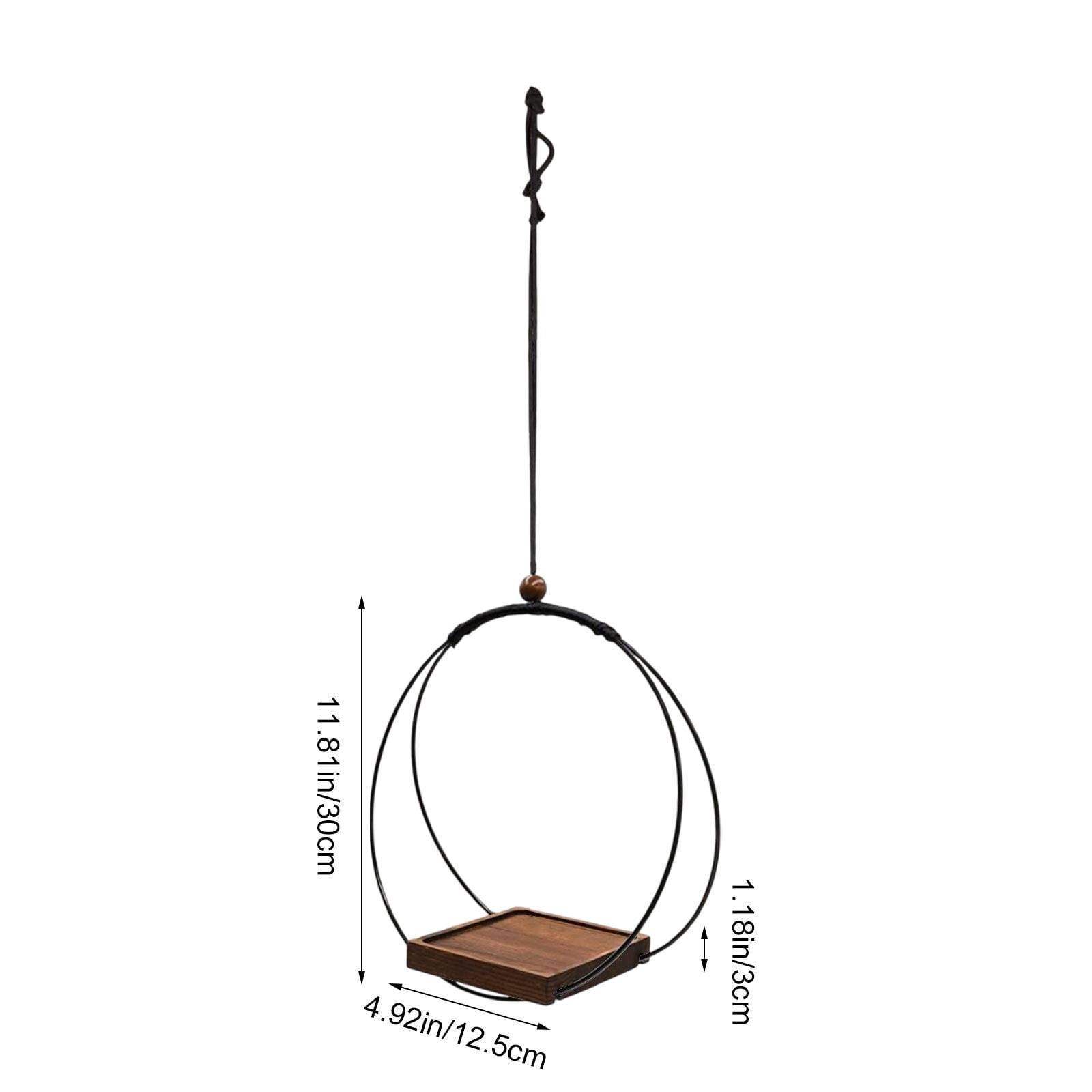 Leodye 1PCS Cotton Rope Hanging Garden Planter Customizable Stylish Home Garden Window Plant Display Basket Prop -11.81x4.92in