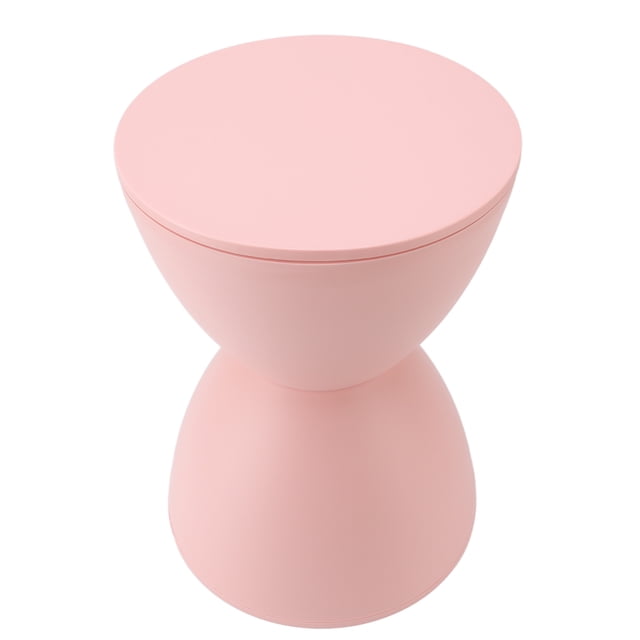 Hourglass Shaped Stool, Wide Application Hourglass Stool Prevent Bumps For Fitting Room Pink