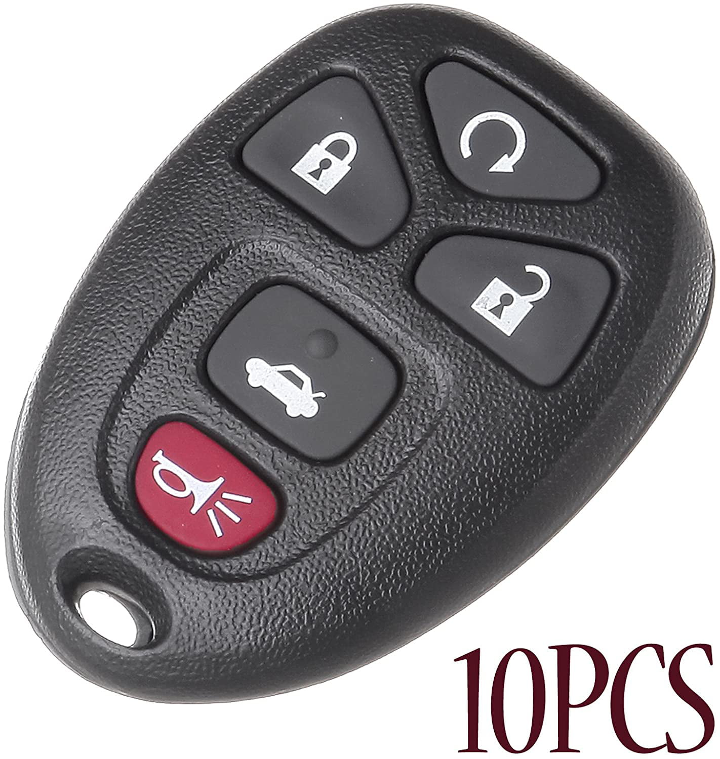10Pcs Keyless 4 Button Remote Key Shell Case For Gm Buick Cadillac Chevrolet FOB 