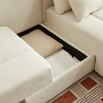 thumbnail image 4 of MAYEERTY 88" Modern Living Room Sectional, Wide Living Room Sectional, Stylish Chenille Triple Sectional with Extra 2 Pillows, Thickly Padded Seat and Back and Armrests for Apartment, Living Room, 4 of 6
