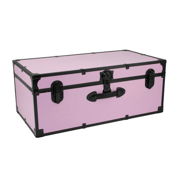 Seward Trunk Solid Print Wood Composite Storage Container, Orchid