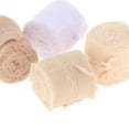 thumbnail image 3 of 4 Rolls of Handmade Fringed Chiffon Ribbon Frayed Edge Silk Like Ribbons 2 Inches X 5 Yards of Ribbon for Weddings , white, 3 of 8