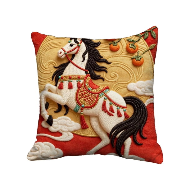 Estándares de Almohada Tamaño Estándar Algodón, 17.7x17.7 Pulgadas Cubiertas de Almohada Decorativas con Tela Suave, Estándares de Almohada con Cremallera Tamaño Estándar, Cremallera Oculta para la De