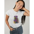 thumbnail image 2 of Colorful Badger T-Shirt Women -Fab Funky Designs, Female Large, 2 of 4