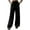1Pack:Black, variant on TANBOM Wide Leg Wrinkle Texture Rayon Women's Casual Pants Black (Women's S)