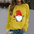 thumbnail image 2 of Chandail de Noël pour Femmes Col Rond Cardigan d'Hiver Manches Longues Fermeture Blouse Chandail à Capuchon Veste Mi-Longue Imprimée Mode Chandail en Molleton, 2 of 6