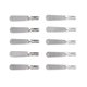 thumbnail image 3 of 10 piezas de pinza de metal con hebilla de posicionamiento de varilla de tracción confiable, reemplazo de pinza de varilla de tracción M2, 3 of 9