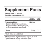 NutriFlair Keto Exogenous Ketones Supplement 1350mg, 90 Capsules