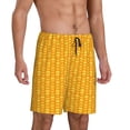 thumbnail image 2 of Kdxio Corn Kernels Print Mens Sleep Shorts Bottoms Soft Comfy Pajama Wear Pants with Drawstring Pockets, 2 of 5