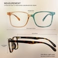 thumbnail image 4 of 3 Pack Blue Light Blocking Glasses for Women or Men, Anti Eyestrain Dry Eyes, Headaches and Blurry Vision, Instantly Blocks Glare from Computers and Phone Screens (Champagne+Slateblue+Tortoise), 4 of 5