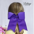 thumbnail image 3 of Motique Accessories Purple Jumbo Bow Pony with Tails-One Size, Adults (Purple), 3 of 6