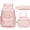 Light Pink, variant on 3PCS Teen Backpacks Set with Lunch Pack Pencil Case, Lightweight Waterproof Daypack Travel Bookbag, Green & Beige