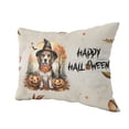 thumbnail image 2 of Happy Halloween Beagle Witches Hat Pumpkin Carving Pillow Cushion Double Sided Beagles Dog Lover Gifts Idea Throw Pillow - 02019, 2 of 4