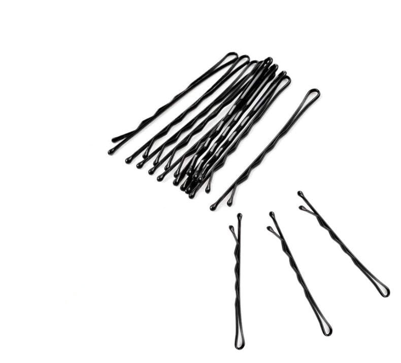 Secure Hold Bobby Pins, Set of Hairpins, Black, 72 Count