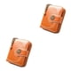 thumbnail image 1 of Qarigey Cartera corta de almacenamiento Retro PU Cartera de cuero Bolso portatarjetas Naranja Naranja 2Conjunto, 1 of 6