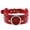 I, variant on Chrismas Halloween Red Punk PU Leather Studded O-Ring Spikes Choker Necklace-J