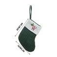 thumbnail image 3 of KCEHTA Christmas Stockings with Initials, Embroidered Knit Christmas Stocking Small Christmas Stockings Fireplace Hanging Knitted Christmas Stocking for Family Holiday Party Decor, 3 of 7