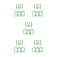 thumbnail image 2 of bedienty 5pcs Multi -function Wardrobe Space -saving Hanger Hook Coat Hook Plastic Closet Stack Hanger Rack Storage Wardrobe Organizer Green 5Set, 2 of 6