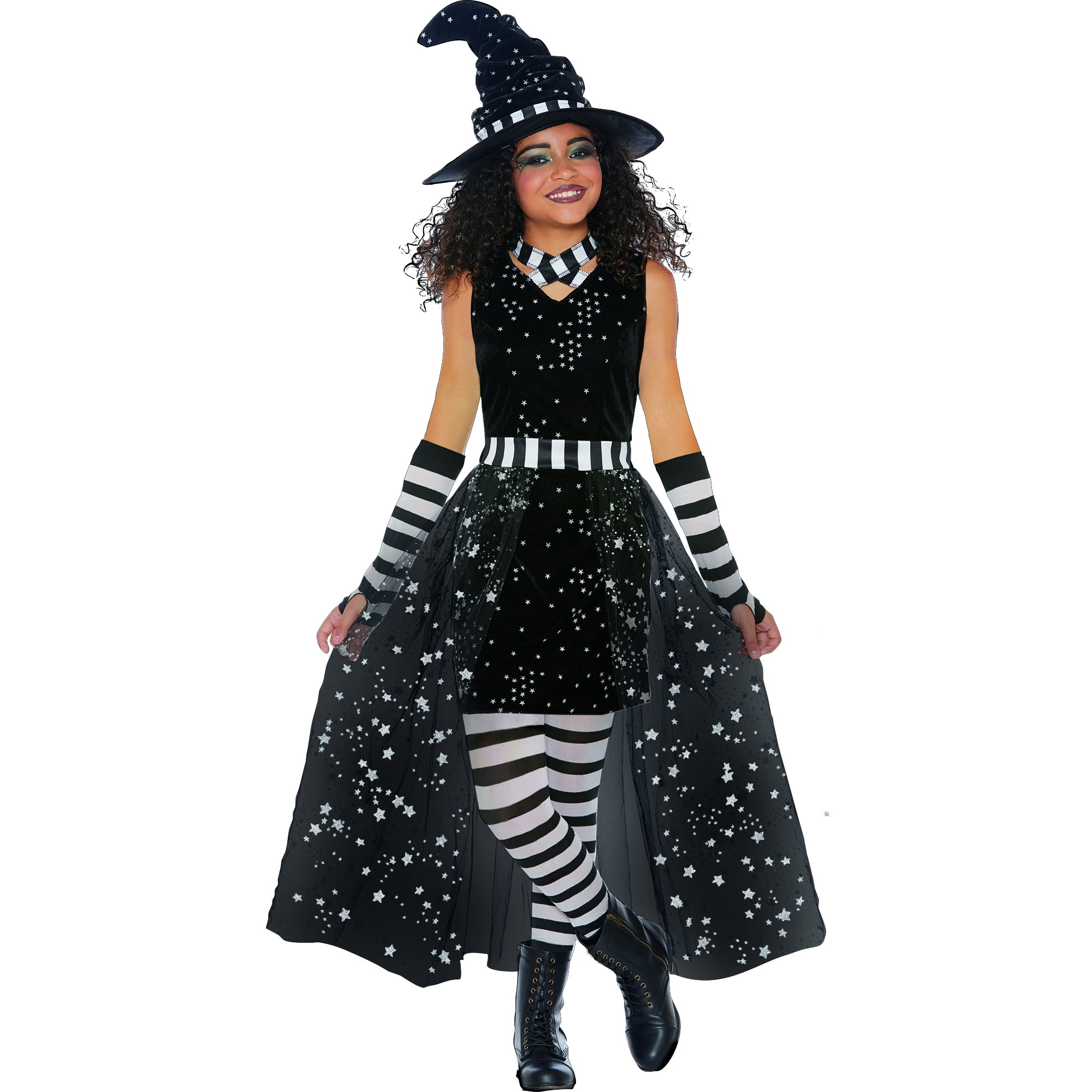 Girls Celestial Witch Halloween Costume, Medium