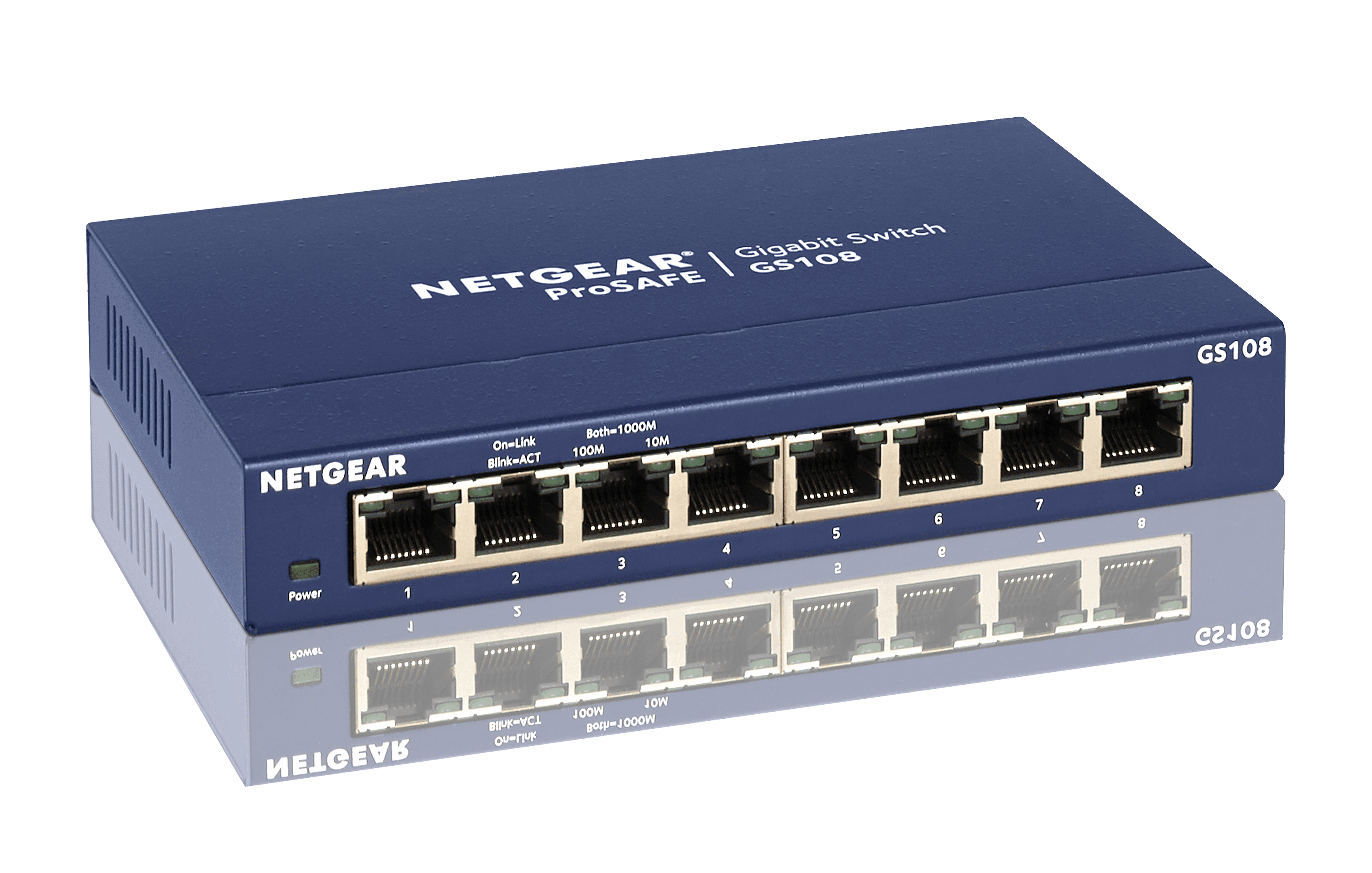 Netgear Prosafe 8 Port Gigabit Desktop Switch Walmart Com Walmart Com