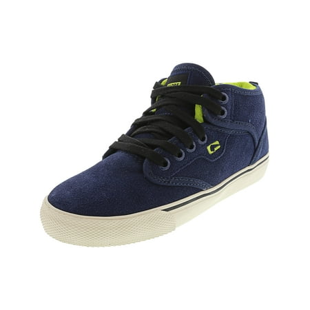 - Globe Motley Mid Blue / Antique Ankle-High Leather Skateboarding Shoe - 2M