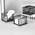 thumbnail image 2 of Note Pad Storage Box Fine Mesh Large Capacity Easy Access Black Heavy Duty Metal Desktop Memo Pad Sticky Note Organizer Home Supplies-Black, 2 of 8