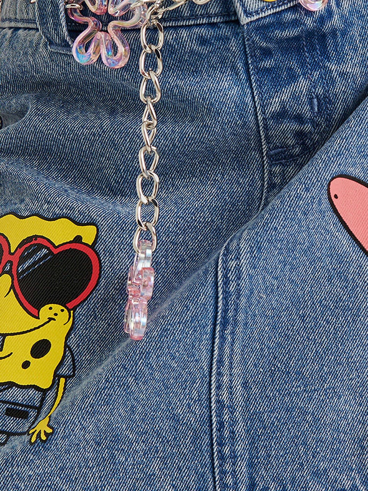 SpongeBob X Justice Girls Denim Skirt, Sizes XS - XLP