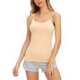 thumbnail image 1 of Txlixc - Camiseta sin mangas básica para mujer, con tirantes finos, camisetas interiores ajustables para yoga Txlixc Moda, 1 of 5