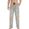 thumbnail image 4 of Top-kevin Gingerbread Christmas Pajama Pants Mens Lounge Pants Straight-Fit Men Pajama Bottoms with Drawstring and Pockets, 4 of 13