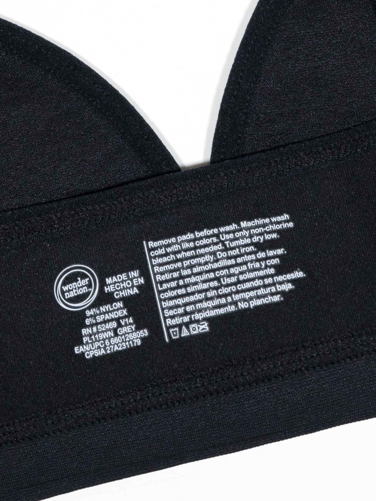 Wonder Nation Girls Seamless Bra, 2-Pack, Sizes XS-XXL