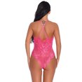 thumbnail image 4 of Encantador mono mono de cosplay suave mono de tela con pantalla de encaje para mujeres adultas, rosa roja, l Inevent XX000036-32, 4 of 7