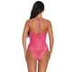 thumbnail image 4 of Sexy Jumpsuit Soft Cosplay Body Mono de tela de pantalla de encaje para mujeres adultas, rosa roja, S Guardurnaity XX000036-06, 4 of 7