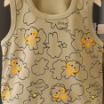 thumbnail image 4 of KPOPLK Toddler Boys Clothes for Baby Boy Summer Outfits Sleeveless Tank Top and Shorts Set(4-5 Years,Khaki), 4 of 5