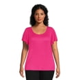 thumbnail image 2 of Terra & Sky Women's Plus Size Ruffle Sleeve Tee, 2-Pack, 2 of 5