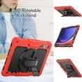 thumbnail image 3 of XYX For Samsung Galaxy Tab S10 Ultra/S9 Ultra/S8 Ultra Case 14.6 inch, 360 Rotating Shockproof Cover with Stand, Screen Protector, Shoulder Strap (SM-X920/X910/X900), Red, 3 of 7
