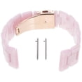 thumbnail image 3 of Pink Resin Watch Band Replacement Strap for Watch Highend Quality Comfortable and Safe to Wear 22mm, 3 of 3