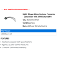 thumbnail image 2 of HVAC Blower Motor Resistor Connector - Compatible with 2000 Saturn LW1, 2 of 2
