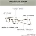 thumbnail image 4 of Gafas de lectura Clic Magnetic Executive XL Grey 1.50X, 4 of 7