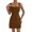 Coffee, variant on Women's European Style Fitted Strapless Short Dress