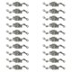 thumbnail image 5 of Alloy Pendant Charm for Jewelry Making Silver Color 20 Pieces Double Hole Rose Shape Accessories, 5 of 5