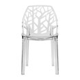 thumbnail image 3 of LeisureMod Chaise de Salle à Manger Moderne Cornelia, Transparente (Ensemble de 1), 3 of 6