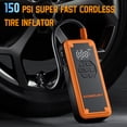 thumbnail image 2 of Acmount Jump Starter Air Compressor, 3000A Car Jump Start with 150PSI Tire Inflator, 12V Battery Jumper for 9.0 Gas and 8.0L Diesel Engines, Orange, 2 of 6