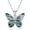 Butterfly, variant on 925 Sterling Silver Hamsa Hand Necklace for Women Natural Abalone Shell Lotus Flower Evil Eye Pendant Spiritual Protection Amulet Boho Jewelry Gifts for Yoga Meditation Lover