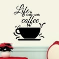 thumbnail image 1 of Life is Better Removable Art Vinyl Mural Home Room Decor Wall Stickers, 1 of 3