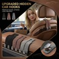 thumbnail image 2 of Car Seat Back Storage Hook | Durable Black Car Accessories | Purse Hook for Car for Headrest Organization, 2 of 6