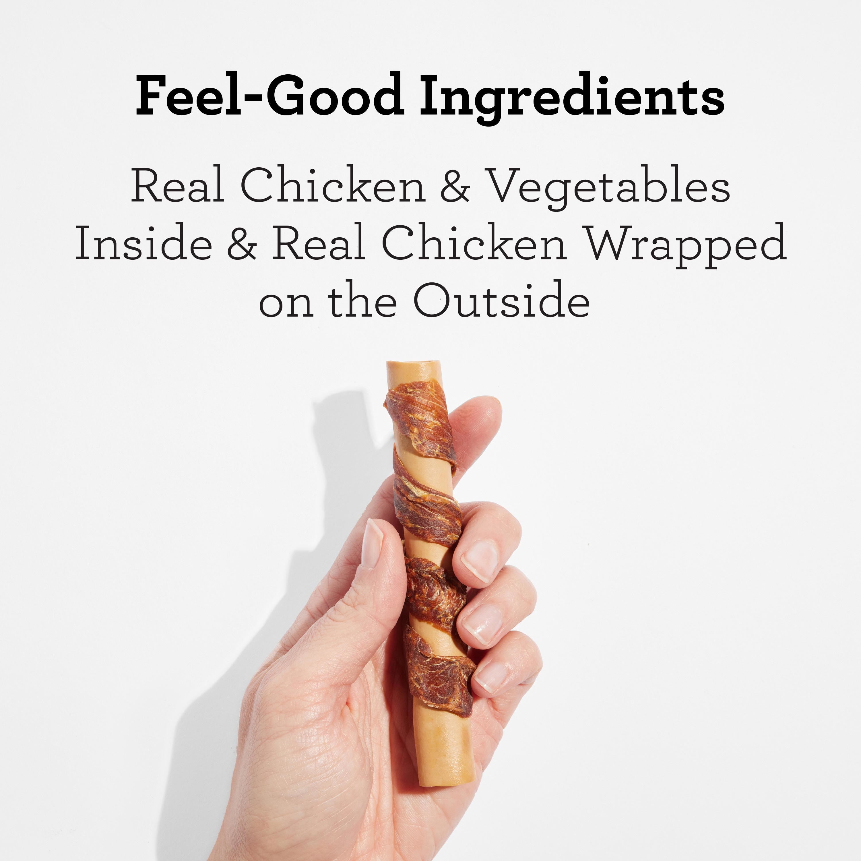 DreamBone Sticks Wrapped with Real Chicken, Rawhide-Free Chews for Dogs, 16 Count